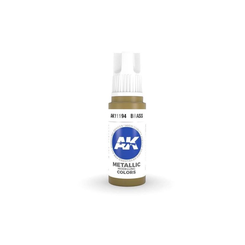 AK Interactive Brass 3rd Gen Acrylic (17ml) AK-11194