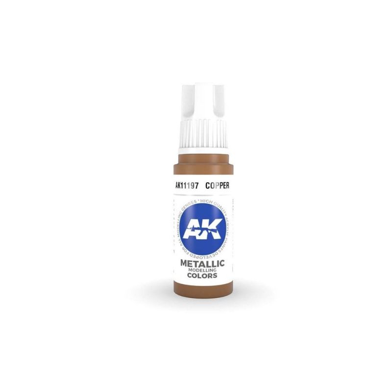 AK Interactive Copper 3rd Gen Acrylic (17ml) AK-11197