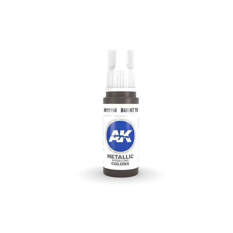 AK Interactive Burnt Tin 3rd Gen Acrylic (17ml) AK-11198