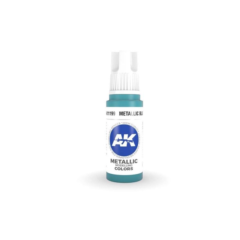 AK Interactive Metallic Blue 3rd Gen Acrylic (17ml) AK-11199