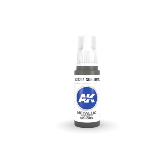 AK Interactive Gun Metal 3rd Gen Acrylic (17ml) AK-11212