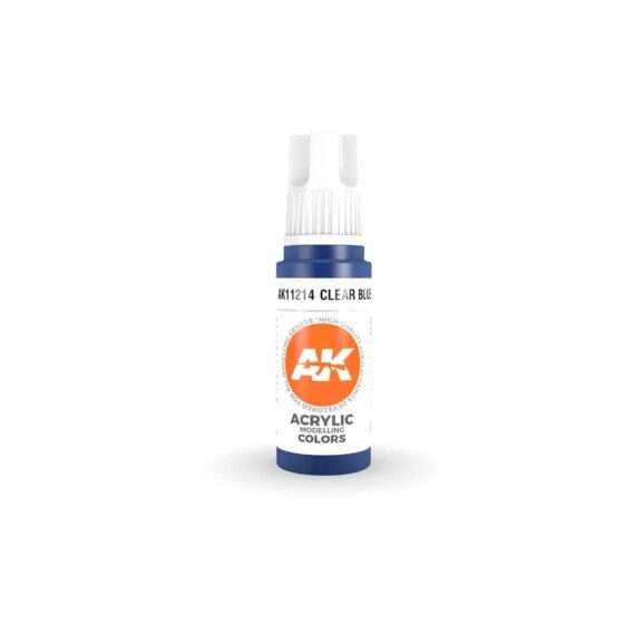 AK Interactive Clear Blue 3rd Gen Acrylic (17ml) AK-11214 AK Interactive Clear Blue 3rd Gen Acrylic (17ml) AK-11214