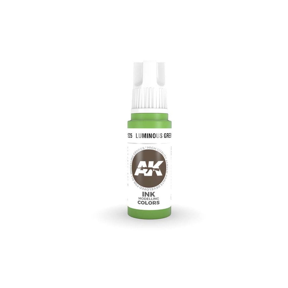 AK Interactive Luminous Green Ink 3rd Gen (17ml) AK-11225 AK Interactive Luminous Green Ink 3rd Gen (17ml) AK-11225