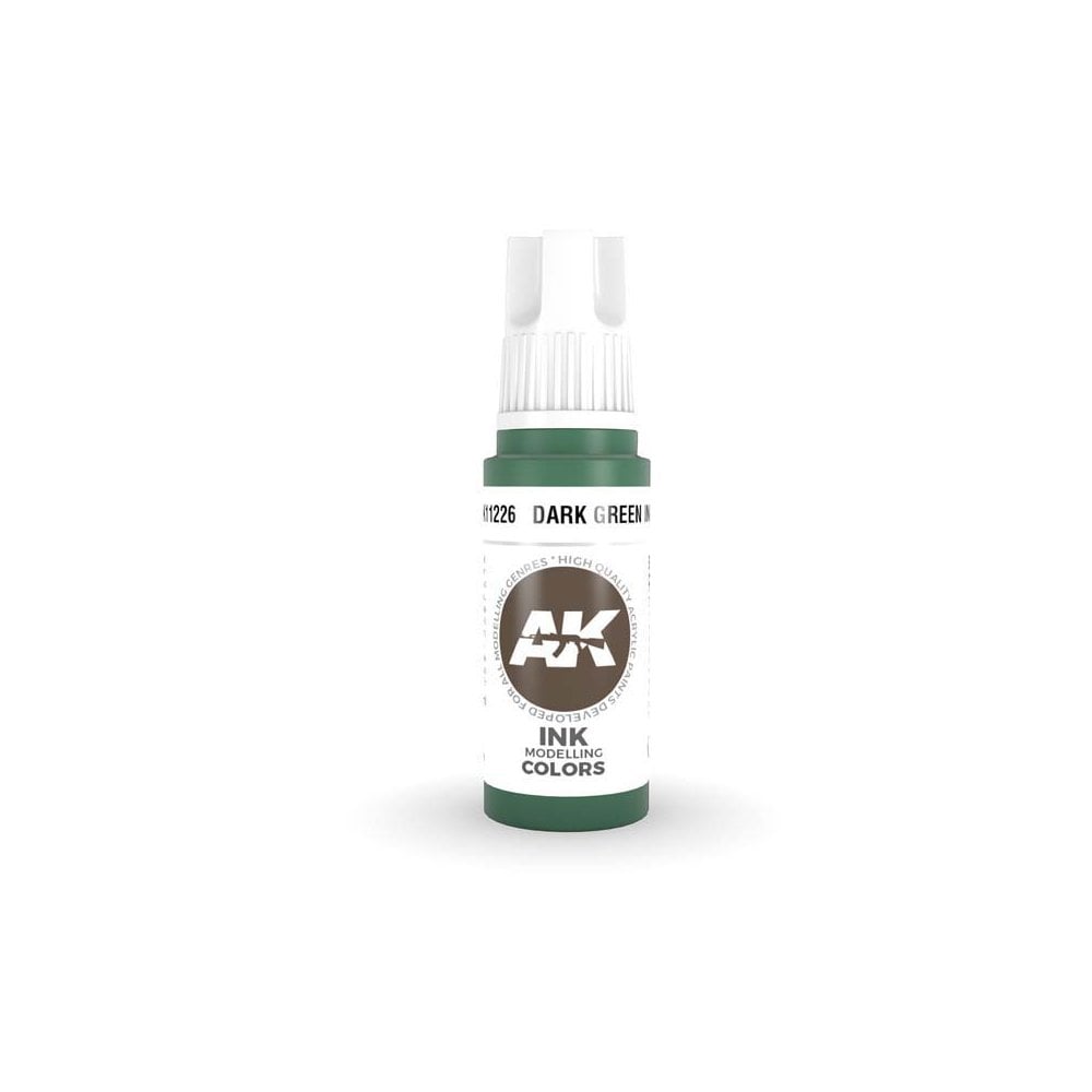 AK Interactive Dark Green Ink 3rd Gen (17ml) AK-11226 AK Interactive Dark Green Ink 3rd Gen (17ml) AK-11226