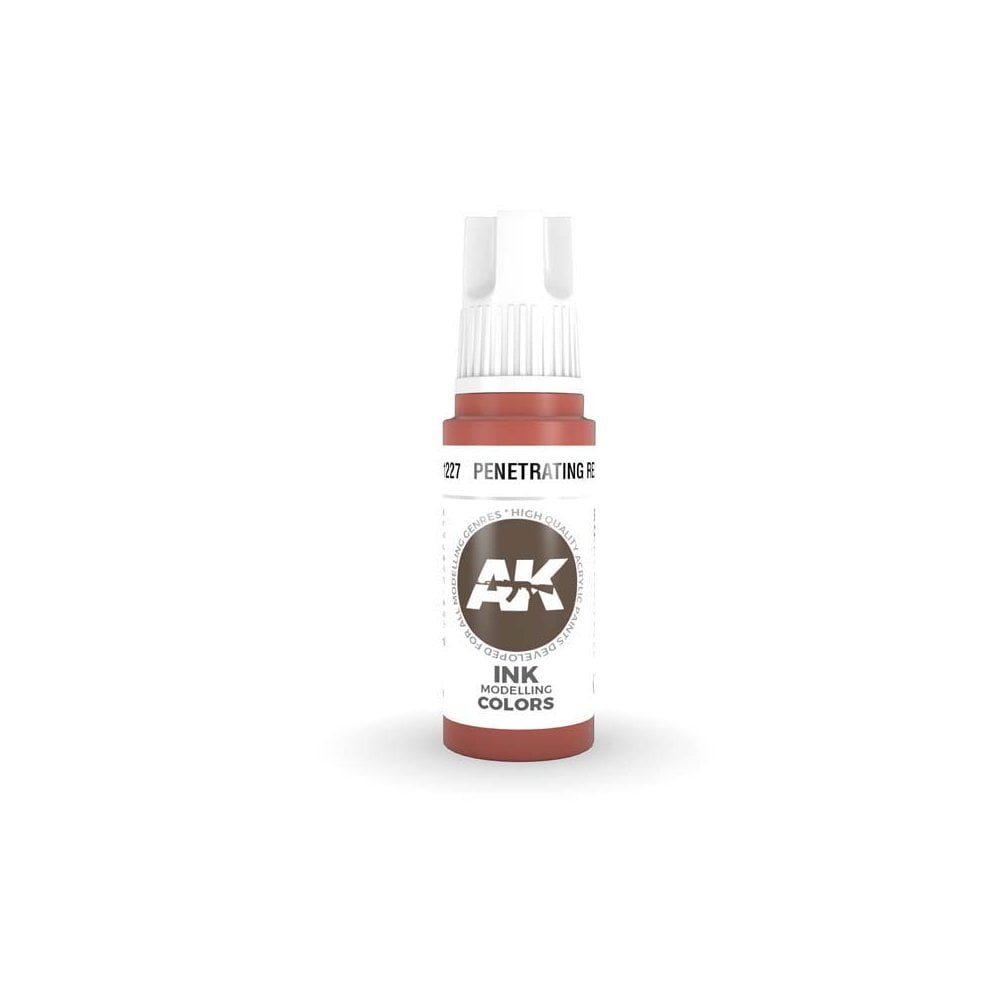 AK Interactive Penetrating Red Ink 3rd Gen (17ml) AK-11227 AK Interactive Penetrating Red Ink 3rd Gen (17ml) AK-11227