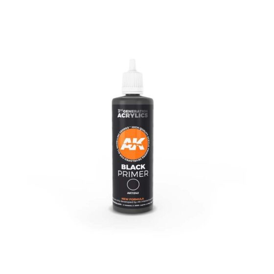 AK Interactive Black Primer 3rd Gen (100ml) AK-11242 AK Interactive Black Primer 3rd Gen (100ml) AK-11242