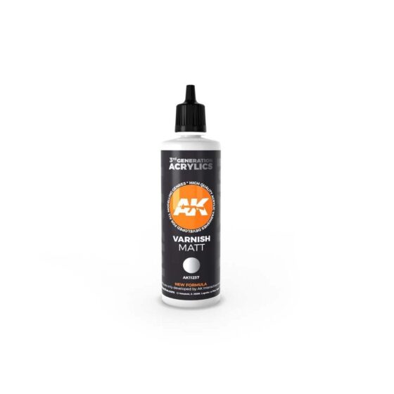 AK Interactive Matt Varnish 3rd Gen (100ml) AK-11237 AK Interactive Matt Varnish 3rd Gen (100ml) AK-11237