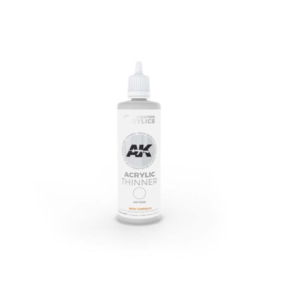 AK Interactive Arcylic Thinner 3rd Gen (100ml) AK-11500 AK Interactive Arcylic Thinner 3rd Gen (100ml) AK-11500