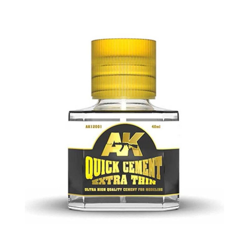 AK Interactive Quick Cement Extra Thin (40ml) AK-12001 AK Interactive Quick Cement Extra Thin (40ml) AK-12001