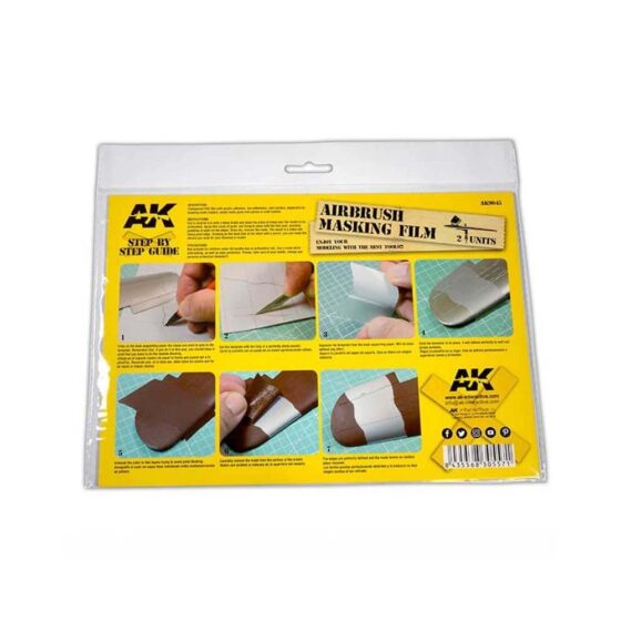 AK Interactive A4 Airbrushing Masking Film (2x) AK-9045 AK Interactive A4 Airbrushing Masking Film (2x) AK-9045