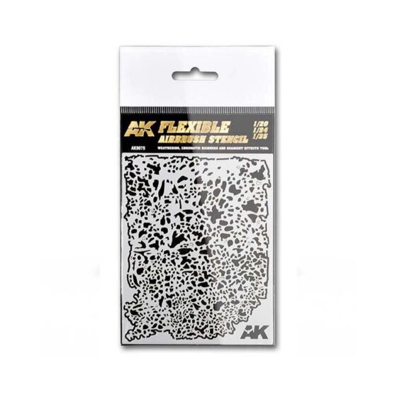 AK Interactive Flexible Airbrush Stencil (1/20 1/24 1/35) AK-9079 AK Interactive Flexible Airbrush Stencil (1/20 1/24 1/35) AK-9079