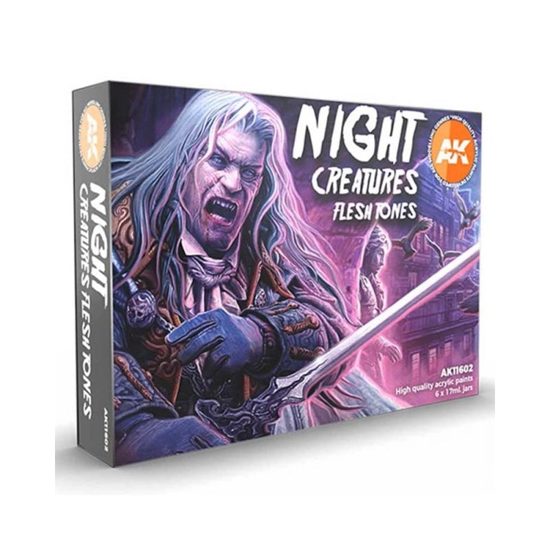 AK Interactive Night Creatures Flesh Tones 3rd Gen Acrylic Set AK-11602