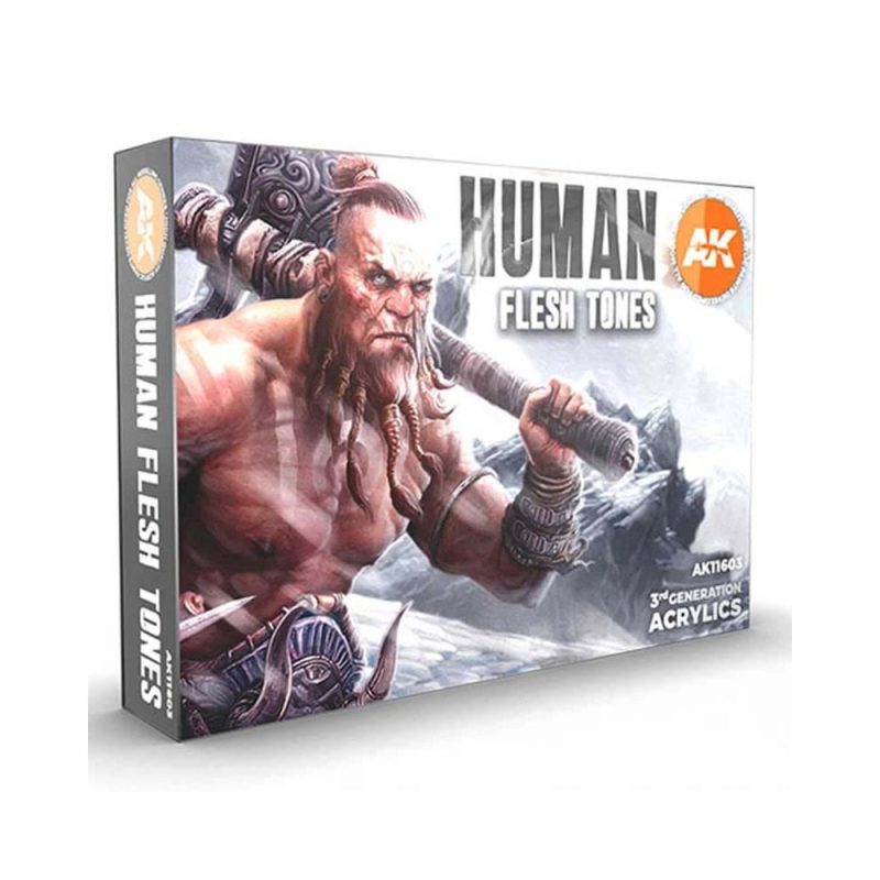 AK Interactive Human Flesh Tones 3rd Gen Acrylic Set AK-11603