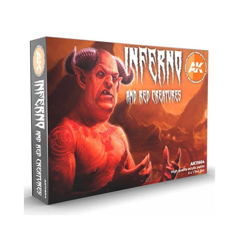 AK Interactive Inferno And Red Creatures 3rd Gen Acrylic Set AK-11604