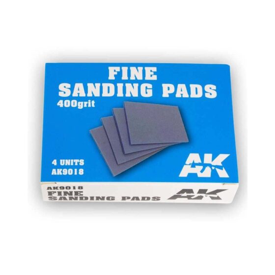 AK Interactive 400 Grit Fine Sanding Pads (4pk) AK-9018 AK Interactive 400 Grit Fine Sanding Pads (4pk) AK-9018