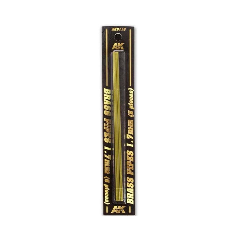 AK Interactive Brass Tube 1.7mm (5pk) AK-9116