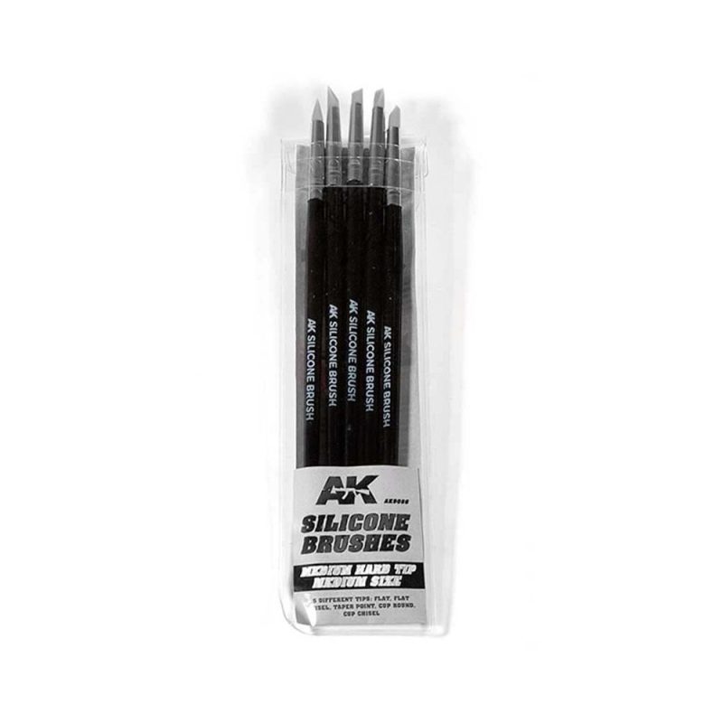 AK Interactive Silicone Brushes Medium Hard Tip Medium AK-9086