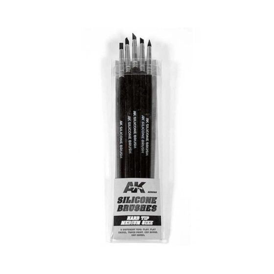 AK Interactive Silicone Brushes Hard Tip Medium AK-9088 AK Interactive Silicone Brushes Hard Tip Medium AK-9088