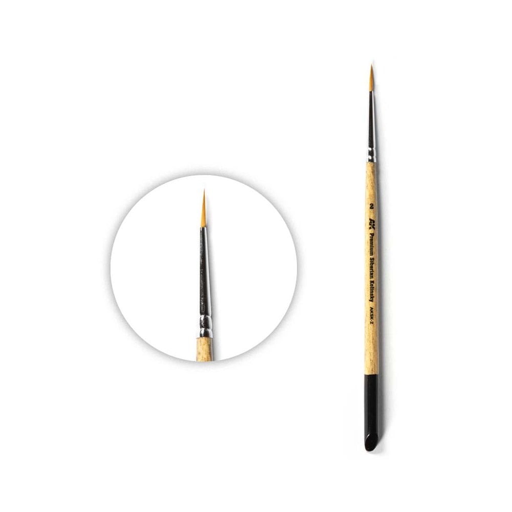 AK Interactive AKSK2 Premium Siberian Kolinsky Brush 2