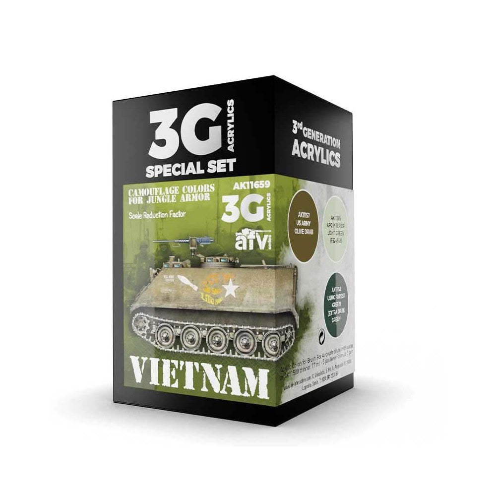 AK Interactive Vietnam Colors AFV Set AK-11659 AK Interactive Vietnam Colors AFV Set AK-11659