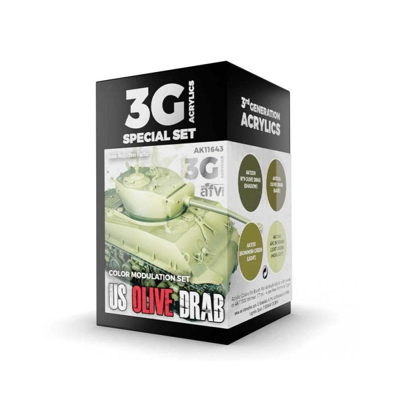 AK Interactive Modulation US olive Drab AFV Set AK-11643