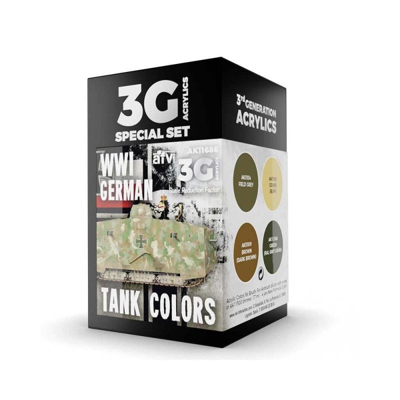 AK Interactive WWI German Tank Colors AFV Set AK-11686