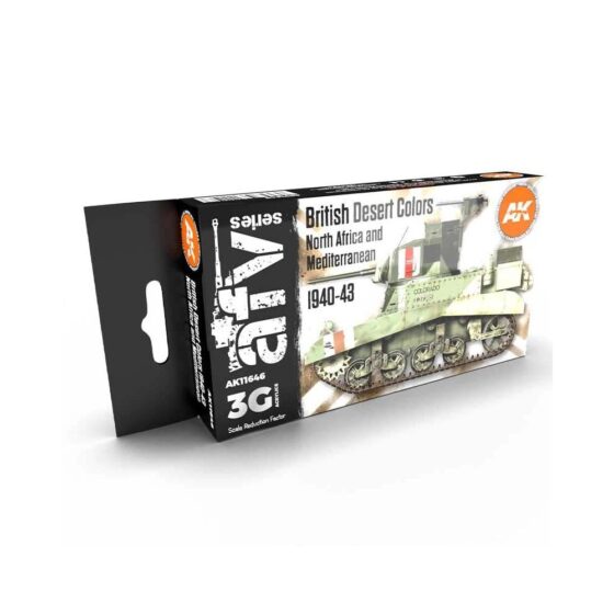 AK Interactive British Desert Colours AFV Set AK-11646 AK Interactive British Desert Colours AFV Set AK-11646