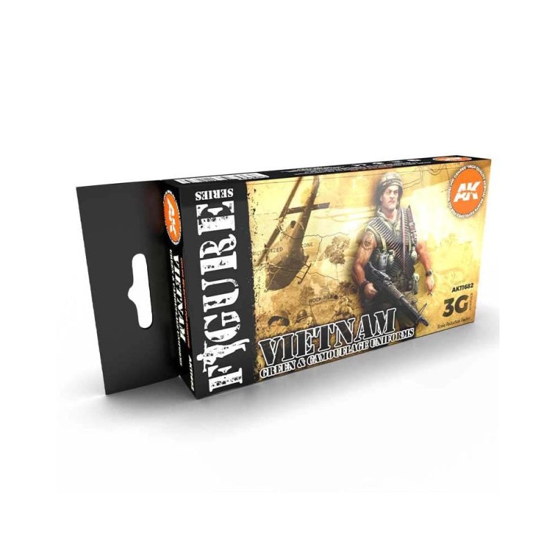 AK Interactive Vietnam Green And Camouflage Colors AFV Set AK-11682