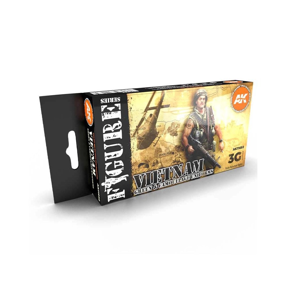 AK Interactive Vietnam Green And Camouflage Colors AFV Set AK-11682 AK Interactive Vietnam Green And Camouflage Colors AFV Set AK-11682