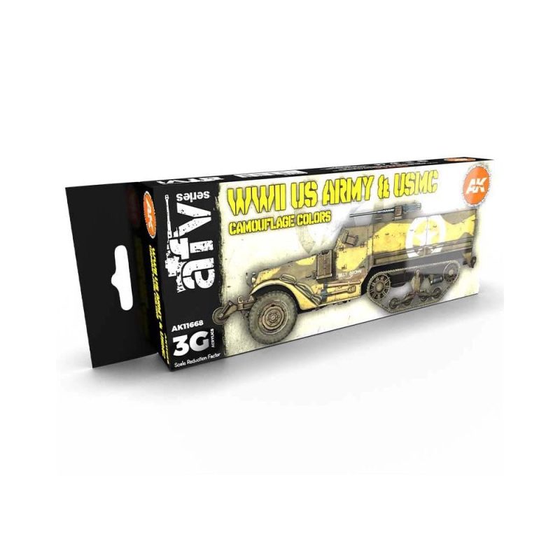 AK Interactive US.Army & USMC Camouflage Colors AFV Set AK-11668