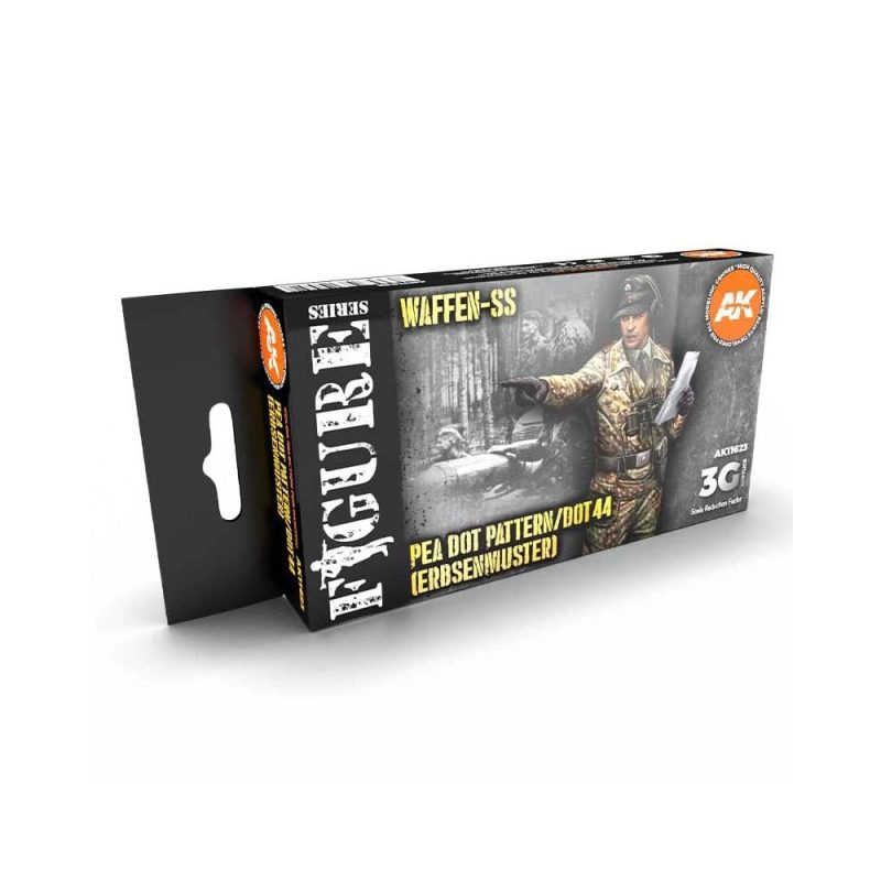 AK Interactive Waffen Ss 44 Dot Uniform Colors Figure Set AK-11623