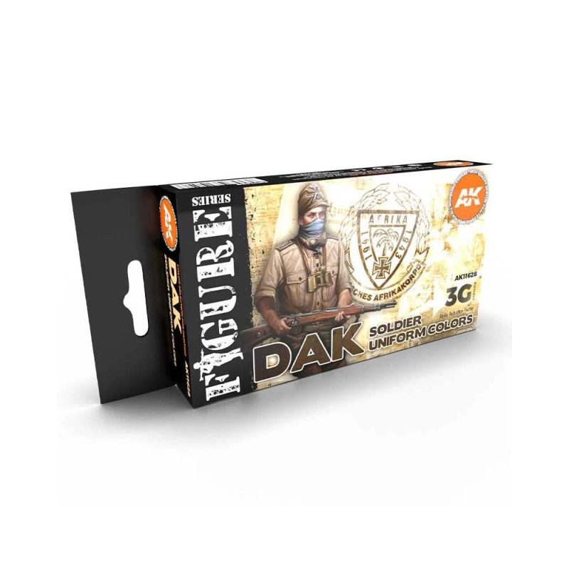 AK Interactive Dak Soldier Uniform Colors Figure Set AK-11628