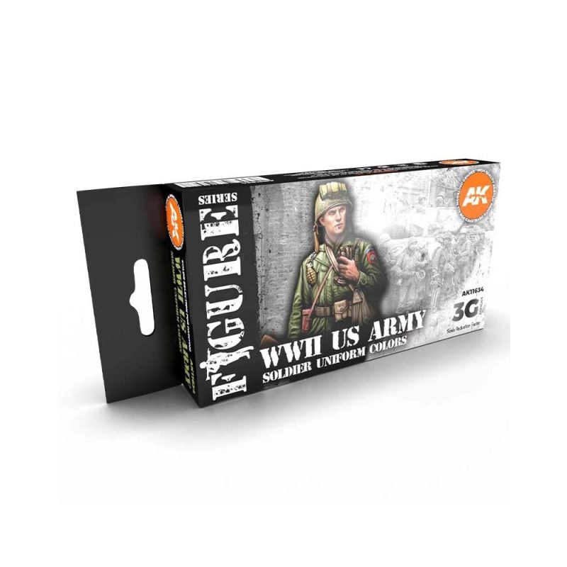 AK Interactive WWII US Uniforms Figure Set AK-11634