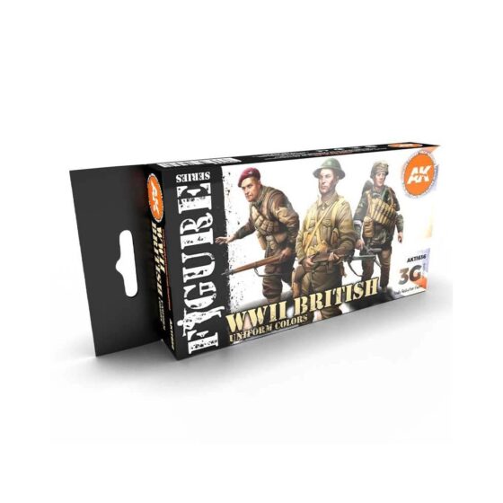 AK Interactive WWII British Uniform Colors Figure Set AK-11636 AK Interactive WWII British Uniform Colors Figure Set AK-11636