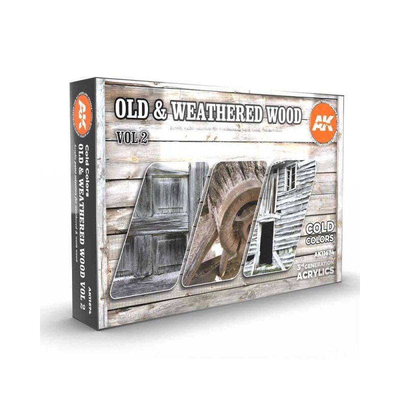 AK Interactive Old & Weathered Wood Vol 2 Set AK-11674