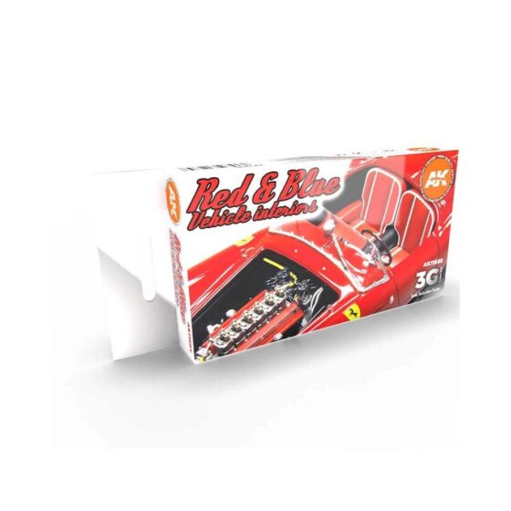 AK Interactive Red And Blue Interior Colors Set AK-11685 AK Interactive Red And Blue Interior Colors Set AK-11685