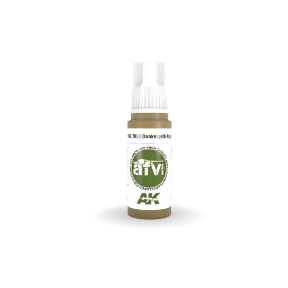 AK Interactive Ral 7028 Dunkelgelb Ausgabe 1944 AFV (17ml) AK-11319 AK Interactive Ral 7028 Dunkelgelb Ausgabe 1944 AFV (17ml) AK-11319