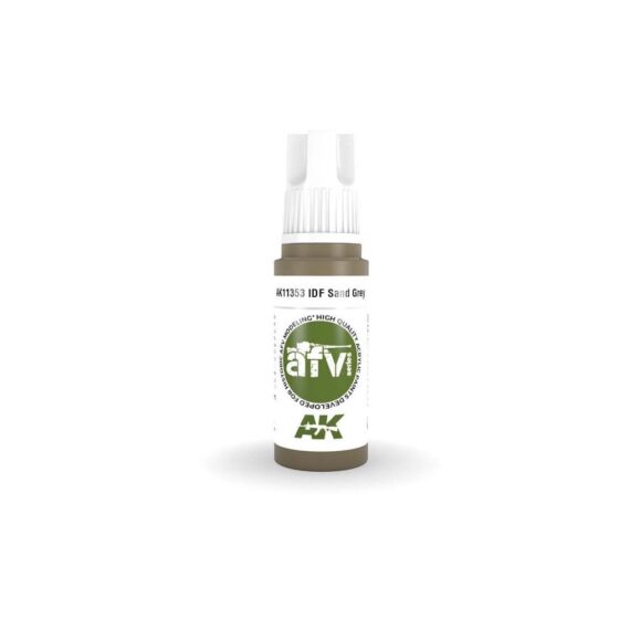 AK Interactive IDF Sand Grey 1970S-1980S AFV (17ml) AK-11353 AK Interactive IDF Sand Grey 1970S-1980S AFV (17ml) AK-11353
