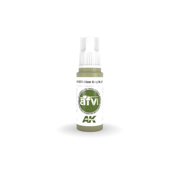AK Interactive Silver Grey No.28 AFV (17ml) AK-11374 AK Interactive Silver Grey No.28 AFV (17ml) AK-11374