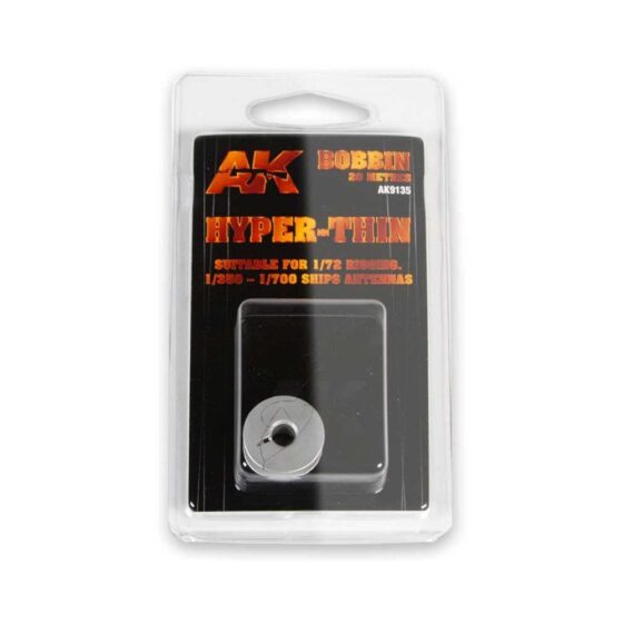 AK Interactive Elastic Rigging Bobbin Hyper-Thin AK-9135 AK Interactive Elastic Rigging Bobbin Hyper-Thin AK-9135