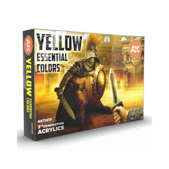 AK Interactive Yellow Essential Colors 3Gen Set AK-11615 AK Interactive Yellow Essential Colors 3Gen Set AK-11615