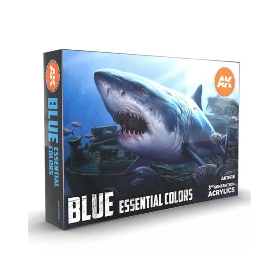 AK Interactive Blue Essential Colors 3Gen Set AK-11618 AK Interactive Blue Essential Colors 3Gen Set AK-11618