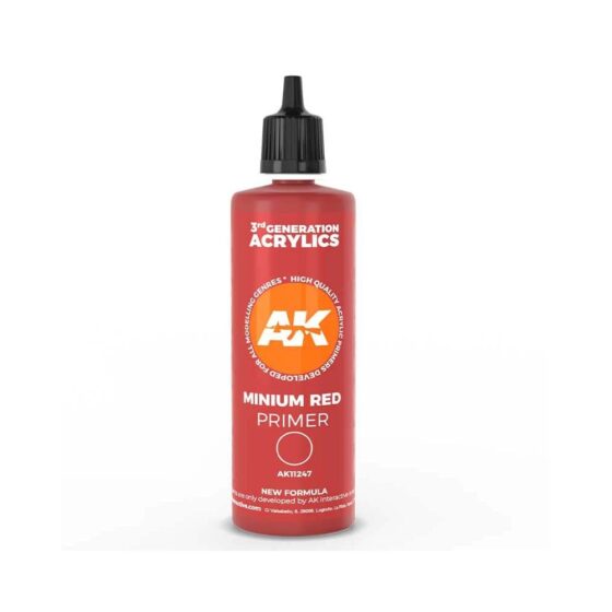 AK Interactive Minium Red Surface Primer 3rd Gen (100ml) AK-11247 AK Interactive Minium Red Surface Primer 3rd Gen (100ml) AK-11247