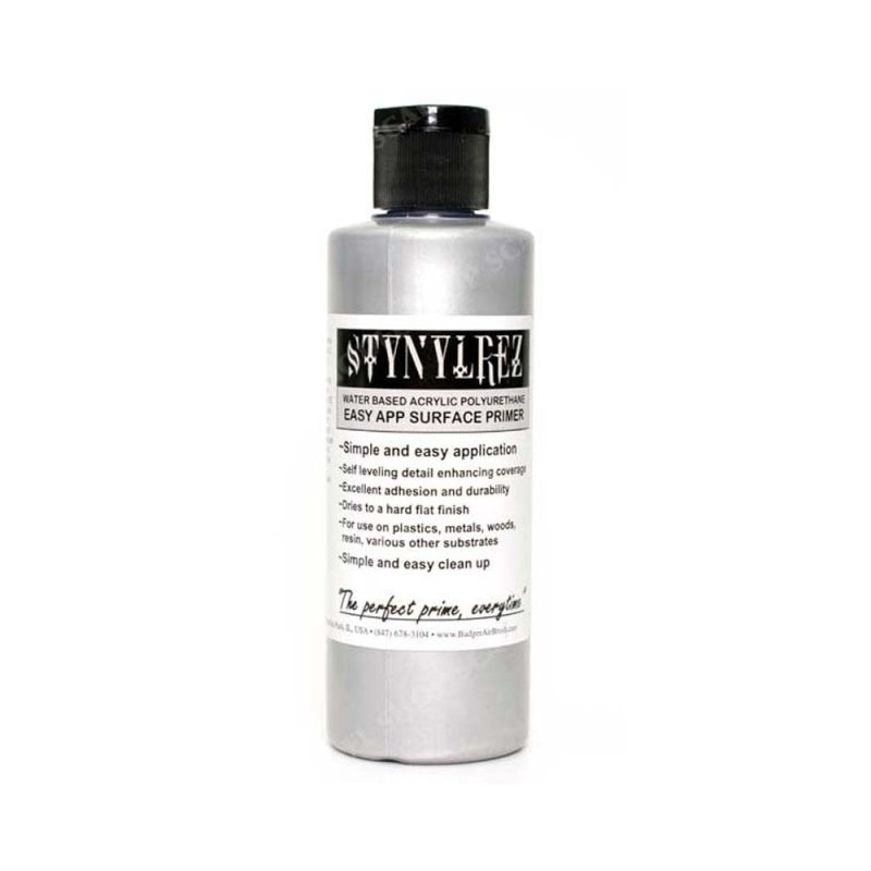 120ml / 4oz Stynylrez Silver Metallic Primer Badger SNR-412 120ml / 4oz Stynylrez Silver Metallic Primer Badger SNR-412