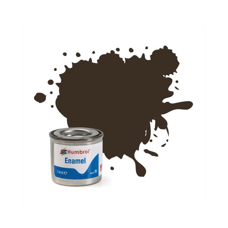 Humbrol Enamel No.10 Service Brown Gloss (14ml) AA0117