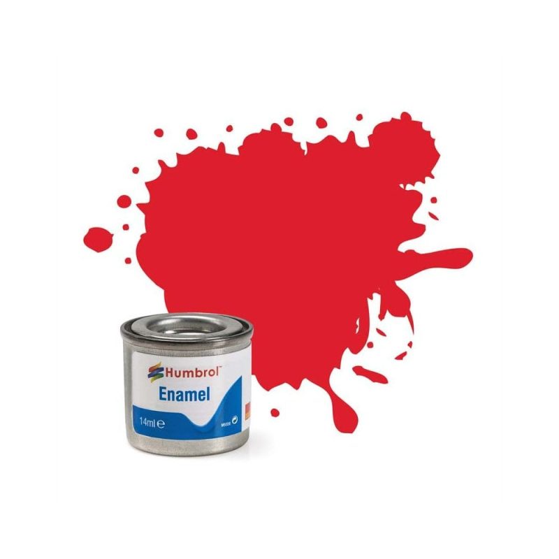 Humbrol Enamel No.19 Bright Red Gloss (14ml) AA0206 Humbrol Enamel No.19 Bright Red Gloss (14ml) AA0206