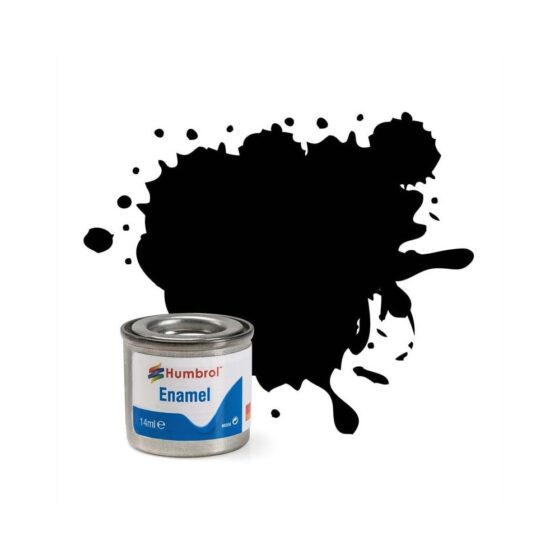 Humbrol Enamel No.33 Black Matt (14ml) AA0360 Humbrol Enamel No.33 Black Matt (14ml) AA0360