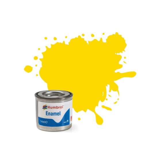 Humbrol Enamel No.69 Yellow Gloss (14ml) AA0761 Humbrol Enamel No.69 Yellow Gloss (14ml) AA0761