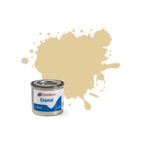 Humbrol Enamel No.121 Pale Stone Matt (14ml) AA1331 Humbrol Enamel No.121 Pale Stone Matt (14ml) AA1331