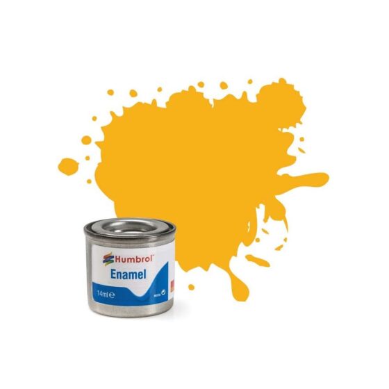 Humbrol Enamel No.154 Insignia Yellow Matt (14ml) AA1674 Humbrol Enamel No.154 Insignia Yellow Matt (14ml) AA1674